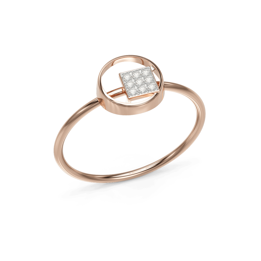 18K Ojasvi Gold Ring