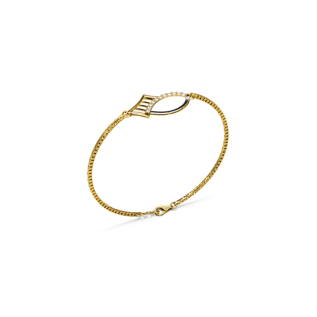 18K Maya Gold Bracelet
