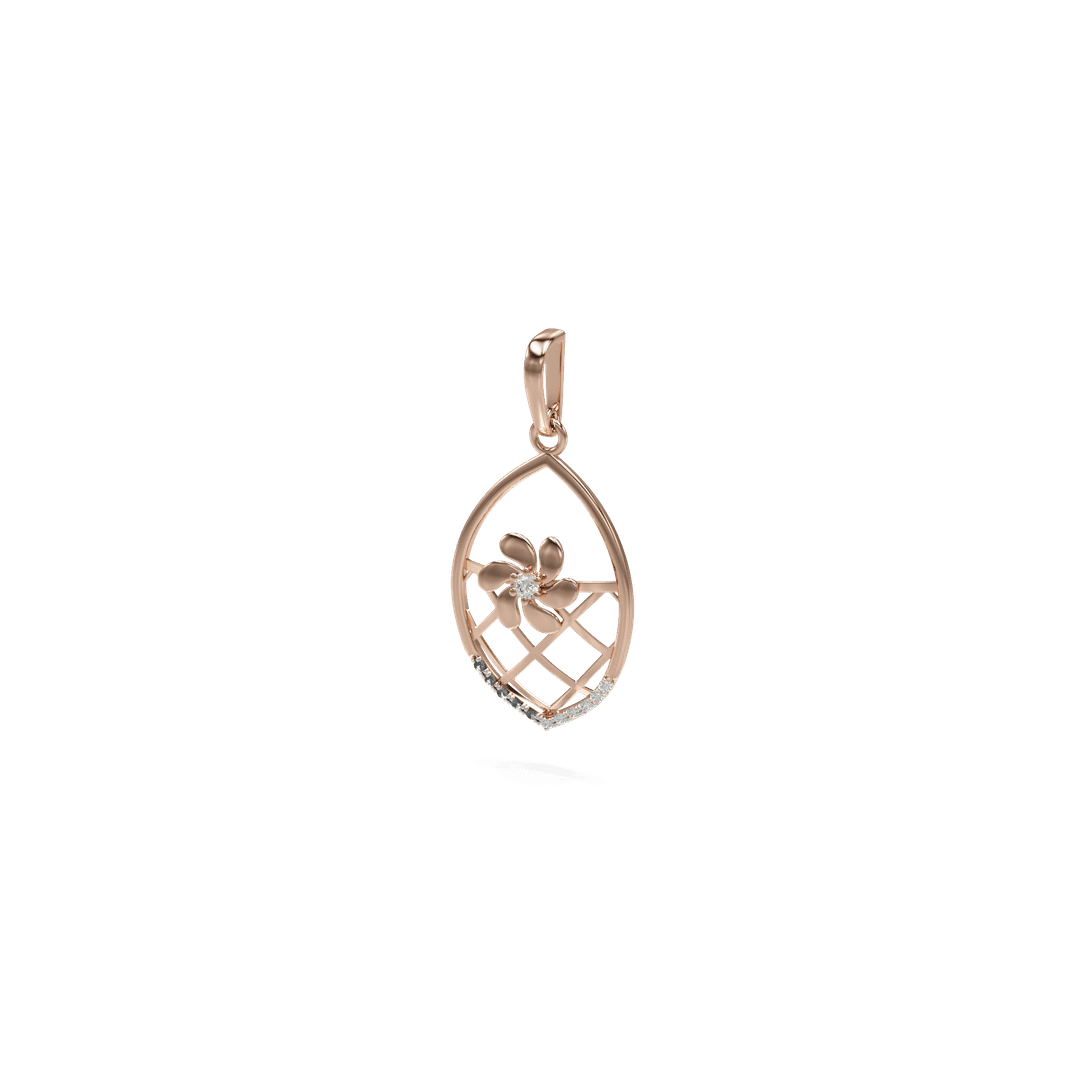 18K Ashlin Diamond Gold Pendant