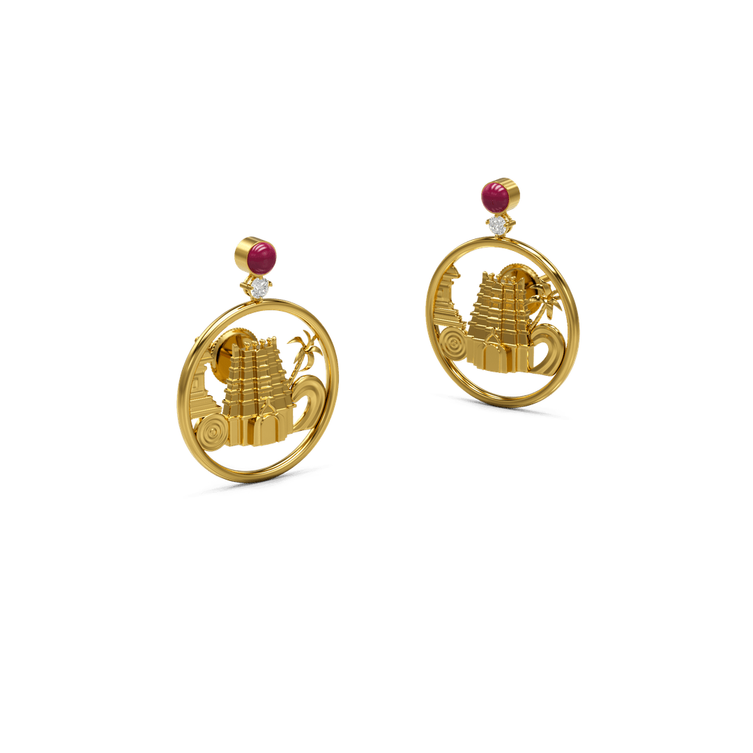 22K Darsh Gold Earring