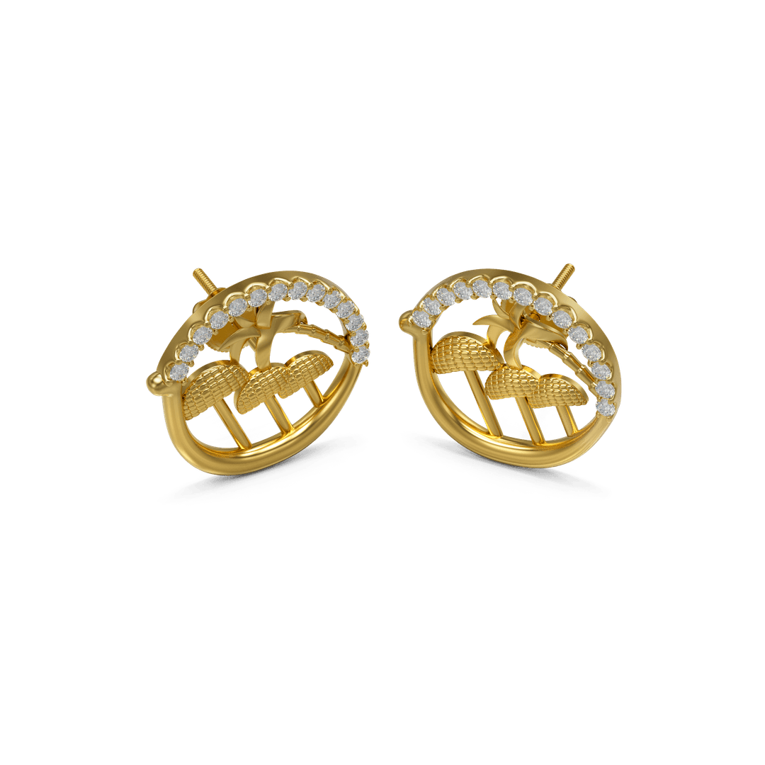 22K Veda Gold Earring