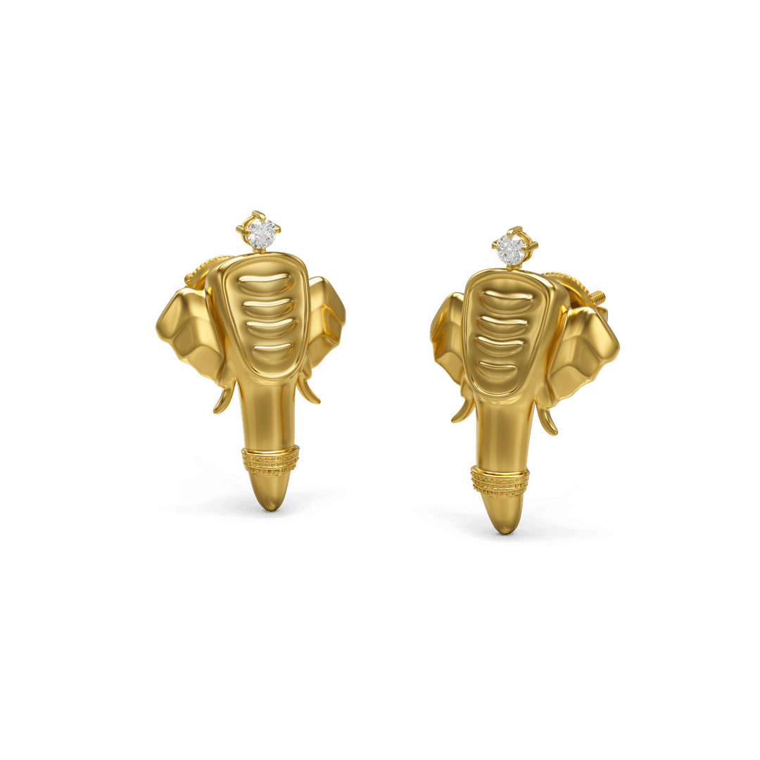 22K Luna Gold Earring