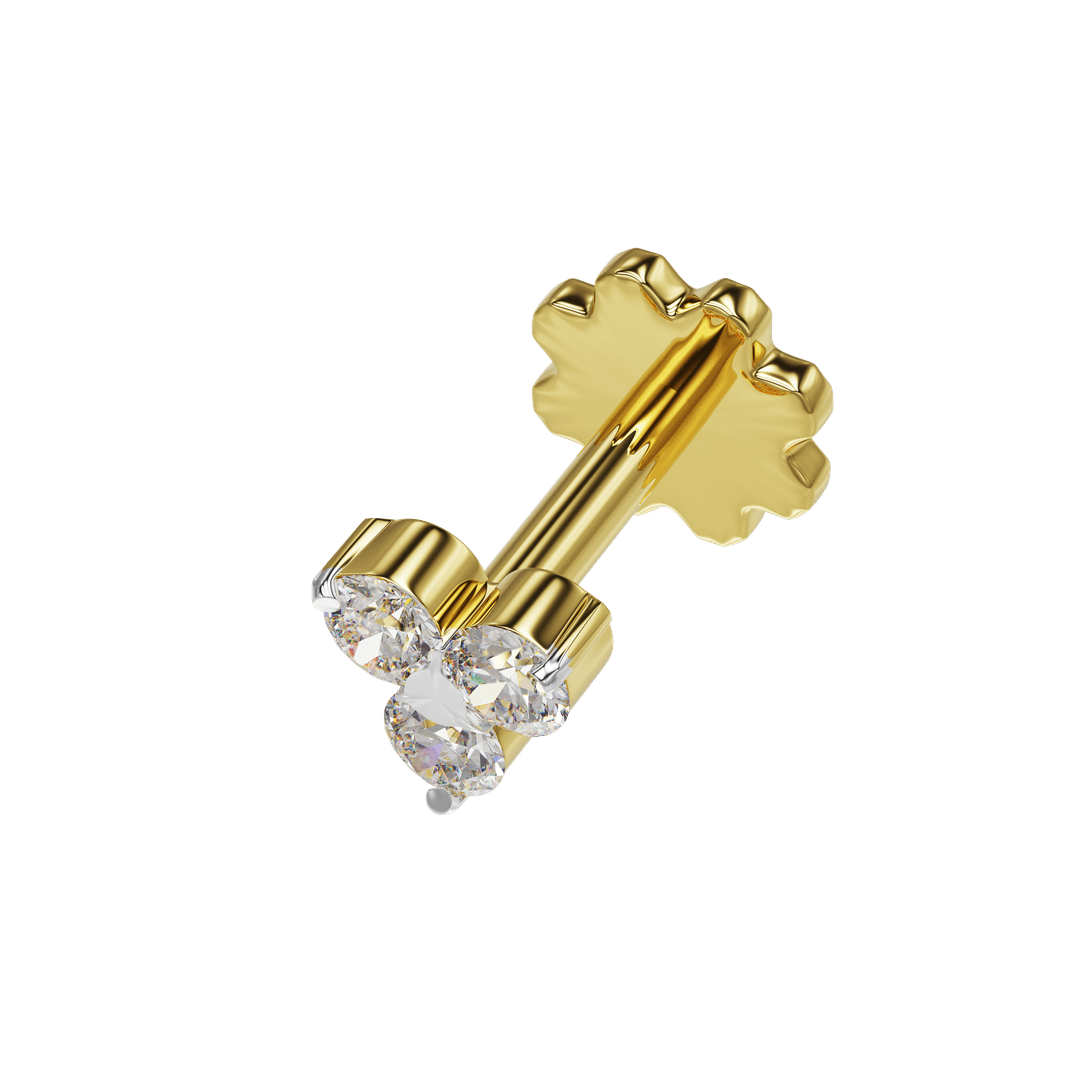 18k Reena Diamond Nose Stud