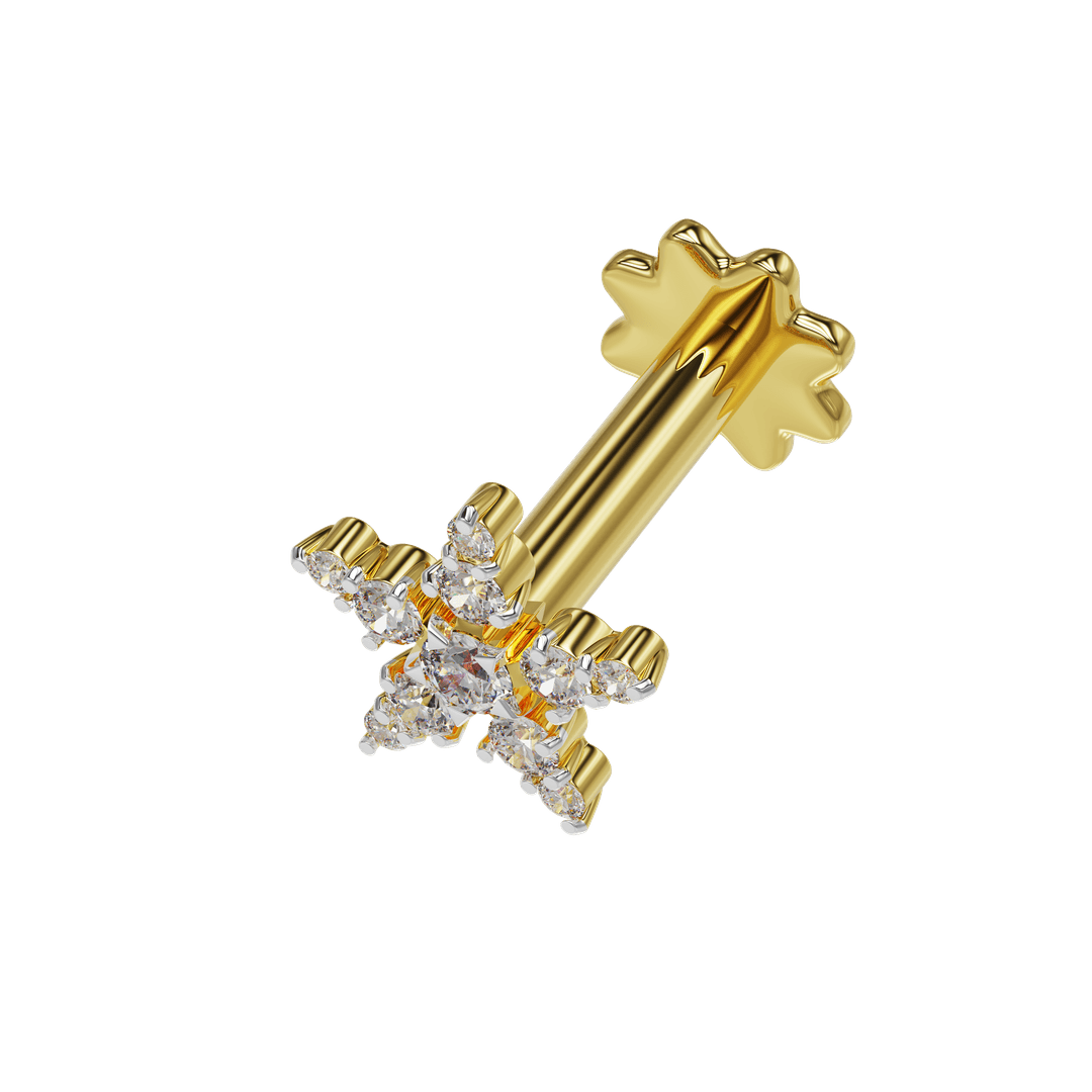 18K Shelby Diamond Nose Stud