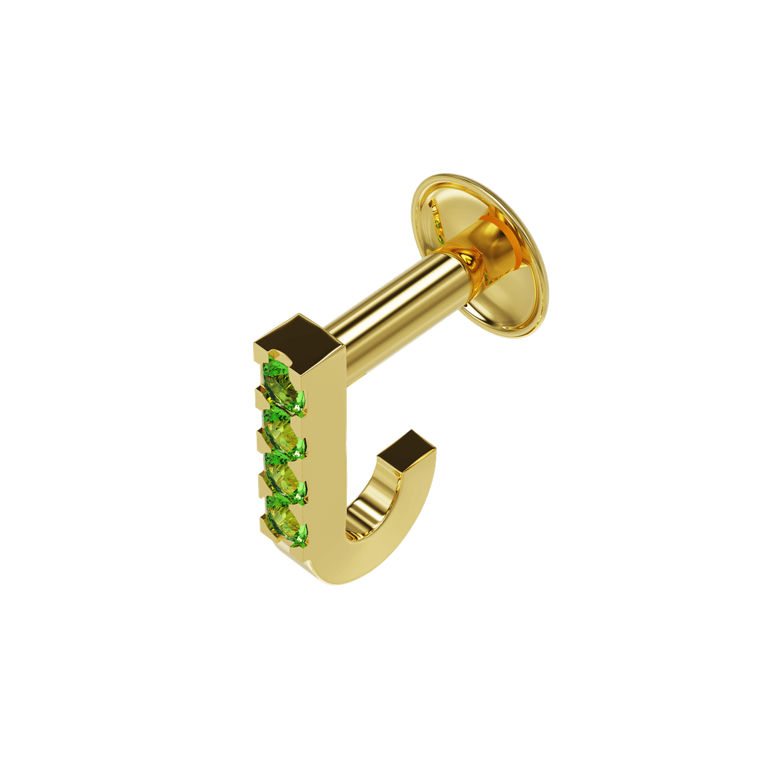 22K June Gold Nose Stud